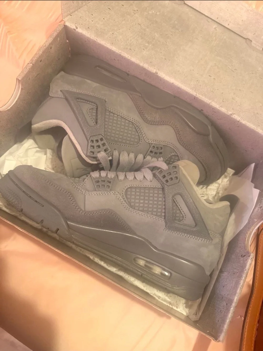 Jordan Men's Suede Sneakers in Gray